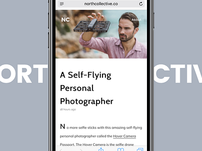 North Collective is live! blog collective design drone inspiration news north north collective website