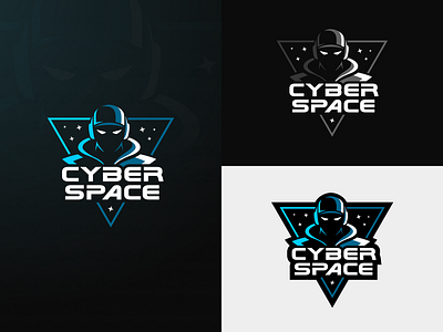 Cyber Space Mascot Logotype