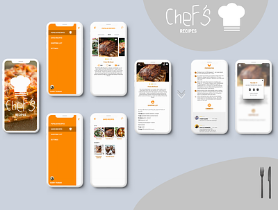Mobile UI - Recipe App cooking figmadesign recipe app recipes ui uiux userinterface webdesign