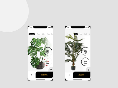 Plantz - Mobile application / Part 1 adobexd app design ios iphonex mobile app plants ui userinterface