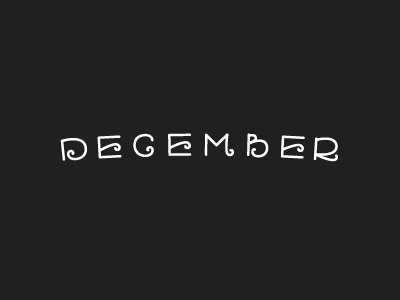 december branding december hand drawn hand lettering identity lettering logo monthly typography