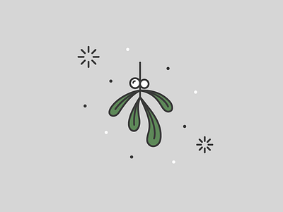 'tis nearly the season christmas icon mistletoe
