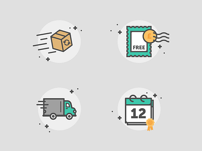 email icons calendar delivery icon icon set order postage returns