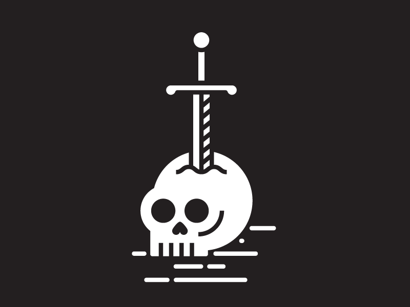 skully dagger icon illustration skeleton skull snake tattoo