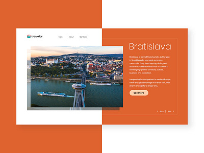 Bratislava design photoshop travel ui ux web website