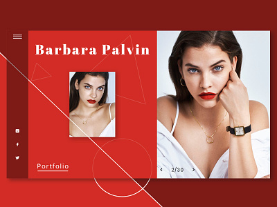 Barbara Palvin beauty design model photoshop ui ux web website