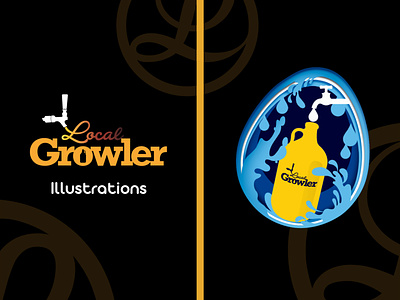 Local Growler | Illustration branding design digitalart graphicdesign identity illustration
