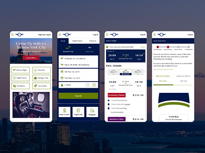 Airline Mobile Responsive Design airline branding design mobile responsive responsive design ui user experience ux uxui