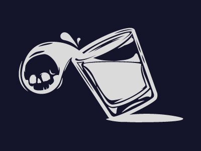 Dutch Courage 2 logo shots skull