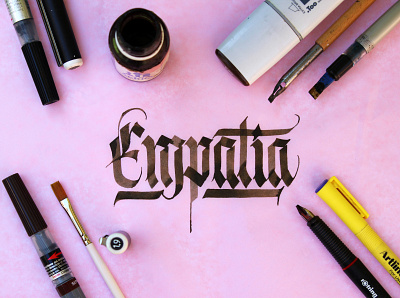 Calligraphy - Empatía calligraphy calligraphy and lettering artist calligraphy design challenge design desing lettering