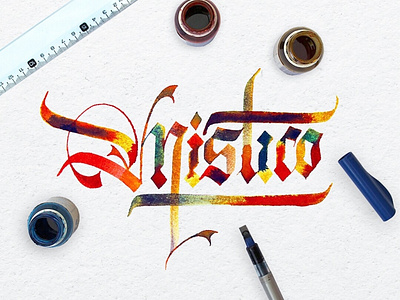Místico calligraphy calligraphy and lettering artist calligraphy design challenge design desing gothic gothic letters lettering mistic parallel pen