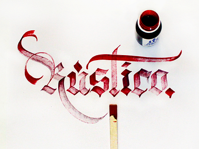 Rústico calligraphy calligraphy and lettering artist calligraphy design challenge design desing gothic gothic letters lettering paper