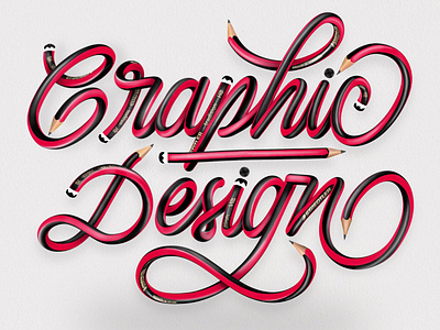 Graphic Design 3d calligraphy calligraphy and lettering artist calligraphy design challenge design desing graphic design lettering pencil