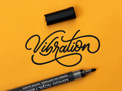 Callivember_vibration calligraphy challenge design