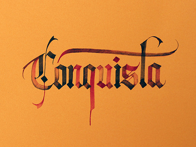 Conquista calligraphy calligraphy design design
