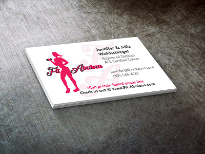 Fit-Abulous business card design business cards graphic design print design