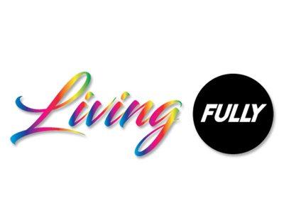 Living Fully branding graphic design logo typography vector