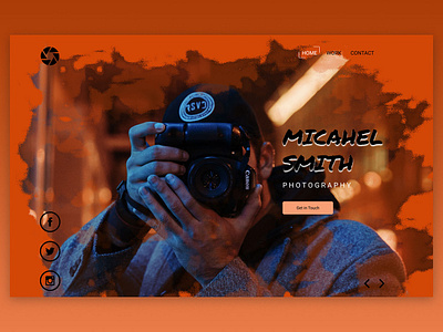 Photographer Portfolio ui ui design uiux ux webdesign website