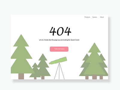 404 Page - Daily UI Challenge #008 404 page design challenge illustration ux webdeisgn