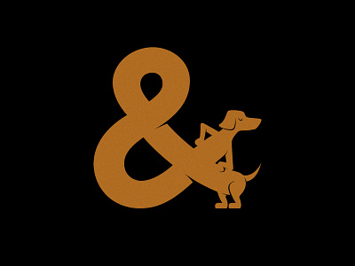 Weiner Dog Ampersand ampersand. ampersands animal logo dachshund dog logo dog lover doglogo doglover hand drawn handlettered handlettering lettering logo type logo weiner dog