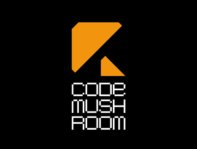 Logo submission for startup code coding computer geeks computer logo digital age digital logo digital type geeks mushroom pixel look pixeled pixeled type pixeled typography