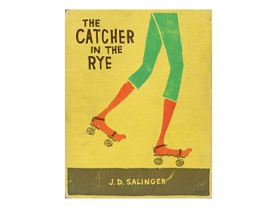 Catcher in the Rye book cover book lover bookcover catcher in the rye great books hand drawn hand drawn type hand lettered literacy printmaking read reading