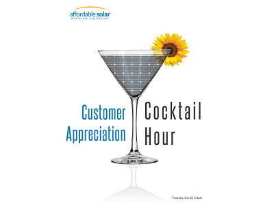 Solar Cocktail Hour branding overlay photography photoshop poster reflection univers