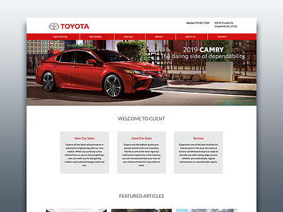 Dealership Website Platform front end ui ux web web design