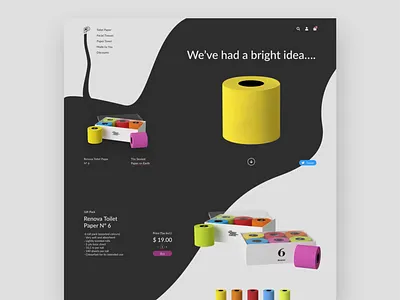 Toilet Paper - Work in Progress 🧻🦠 coronavirus ecommerce ecommerce design gift box landing page minimal organic paper sexy toilet toilet paper toiletpaper ui web design webdesig website