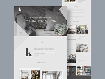 StudioK Web Design 2020 awards design dribbble interior design minimal minimalism ui uidesign ux web webdesign website