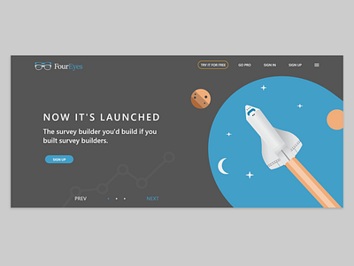 Redesign the landing page for FY illustration landing page survey ui ux web