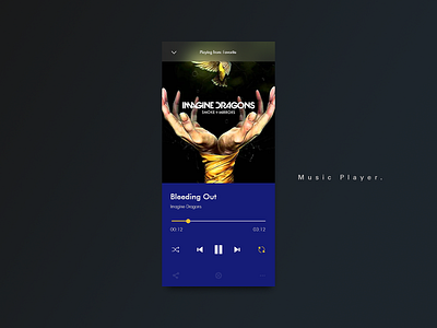 Music Player - #DailyUi app futura graphic design music music app music player play product design ui ui ux uidesign