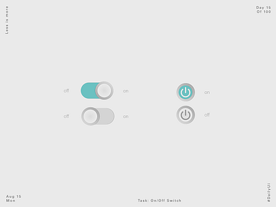 On/Off Switch #DailyUI 015 app product design ui ux