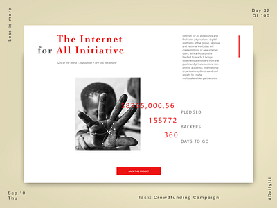 032 crowdfunding campaign dailyui ui ux website