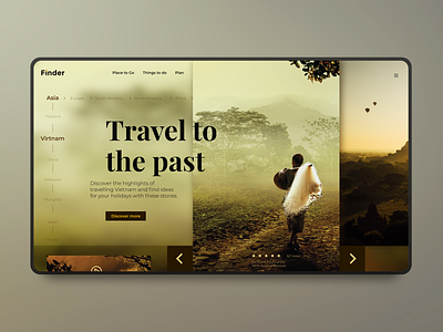 Finder Travelling Webdesign app design booking minimal travel travel agency travel app travel blog traveller webdesig website