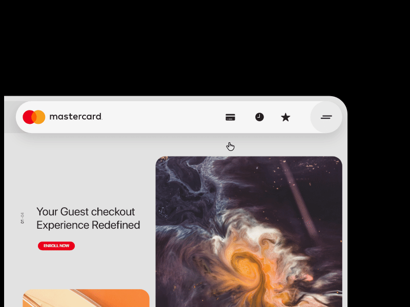053 Mastercard Navbar Animation animated gif dailyui motion navbar navigation navigation bar navigation menu prototype prototyping ui webdesign