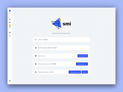 SMI home page app dashboard design flat flatdesign frontend homepage minimal react ui uiux webapp webdesig