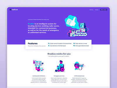 Rradius website 2 concept concept design design illustration technology ui uiux webdesign website website design
