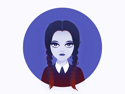 Wednesday addams illustration movie wednesday