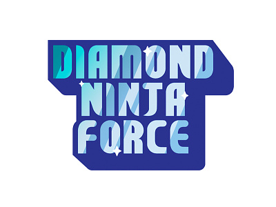 Diamond Ninja Force badmovie diamond diamond logo force illustration nanar ninja sticker vectors