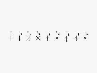 shapes 3 icons minimalist shapes stars vector
