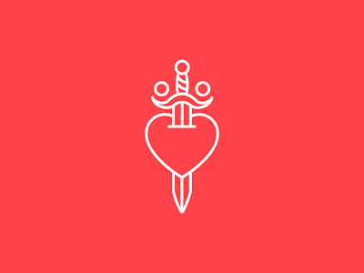 Boom heart icon snowwhite sword tattoo