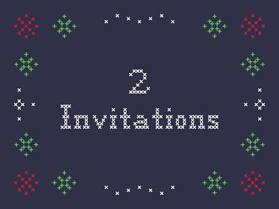 Invitations x2 christmas invitations invites snowflakes ugly christmas sweater winter