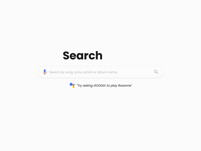 Daily UI #22: Search 100daychallenge daily ui 022 dailyui design music search search bar