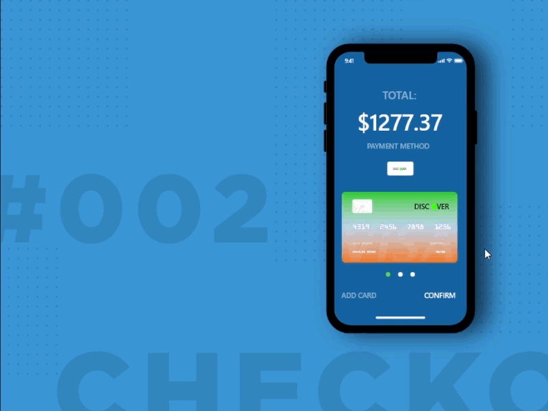 Daily UI #002 : Credit Card Checkout