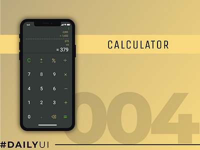 Daily UI #004 : Calculator