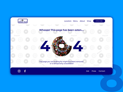 Daily UI #008 : 404 Page 100daychallenge 404 error page 404 page adobe photoshop adobe xd daily ui daily ui 008 design ui ui design uiux design ux web design
