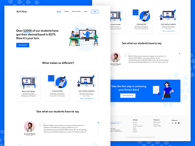 IELTS Ninja Website Redesign