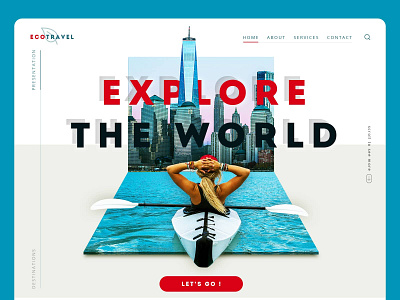 Travel website concept