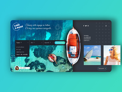 Boat trip website concept